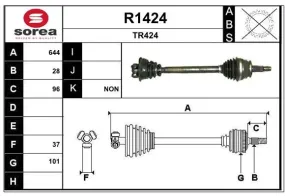 Arbre de transmission SNRA R1424 