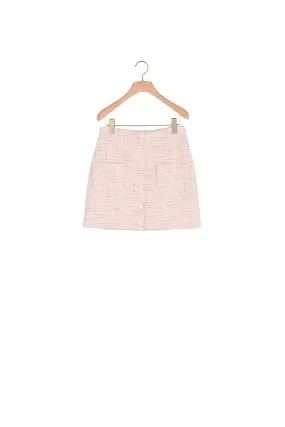 Jupe courte en tweed