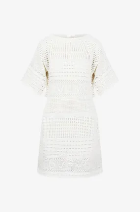 Mini robe de plage crochetée I Love You